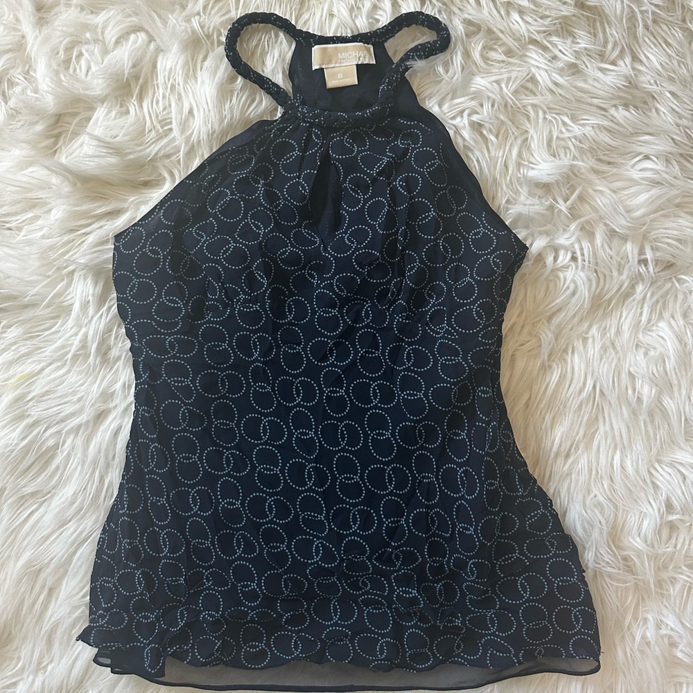 Michael Kors Keyhole Halter Style Top